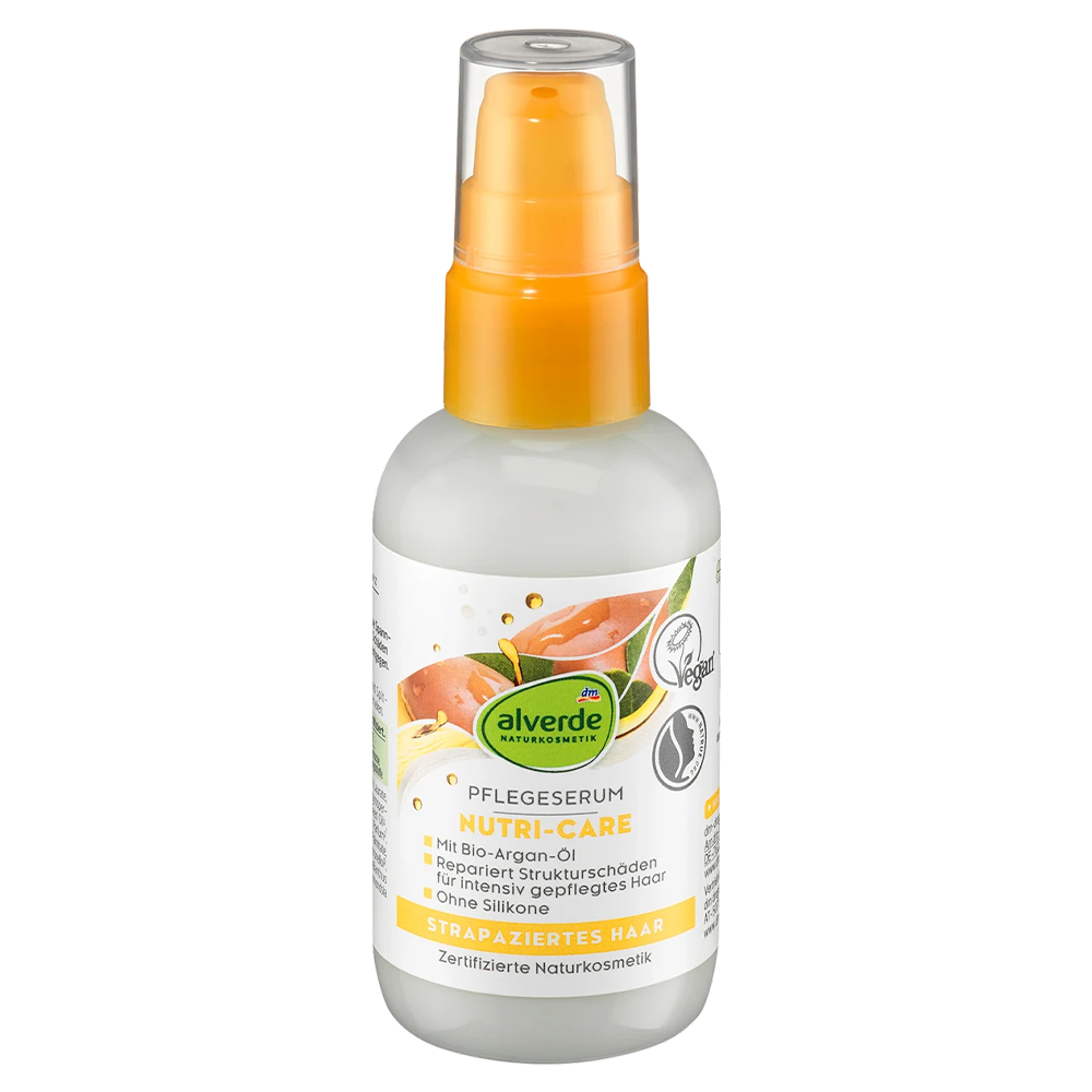 Сыворотка Alverde Naturkosmetik Nutri-Care для ухода за волосами с органическим аргановым маслом 75 мл