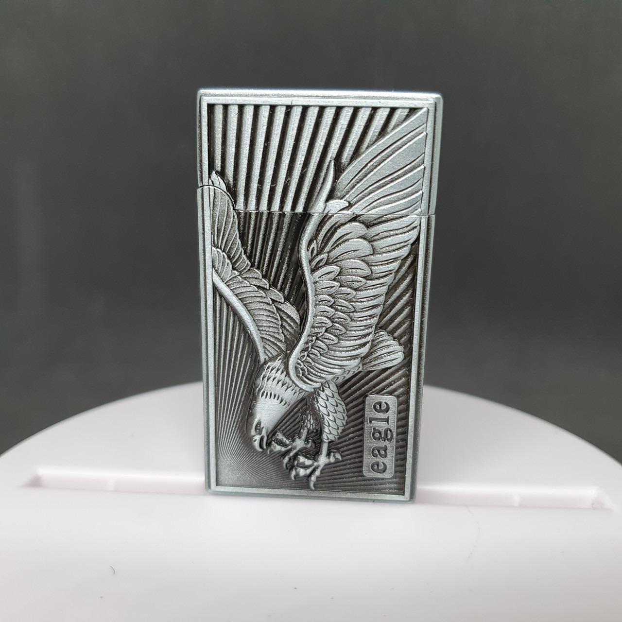 Зажигалка газовая турбо "Орел" №1-87 Серебристый (27459271)