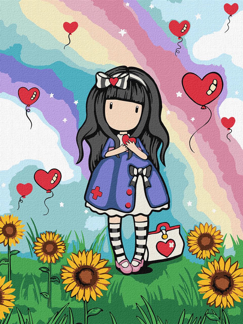 Картина по номерам Ideyka Be Kind To Yourself Santoro Gorjuss Collection 30х40 см (2824290318)