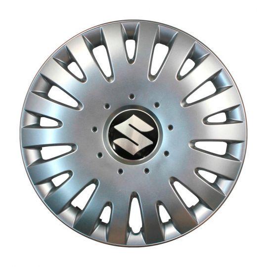 Автомобильные колпаки SKS 211 R14 с логотипом Suzuki 4 шт. Серебристый
