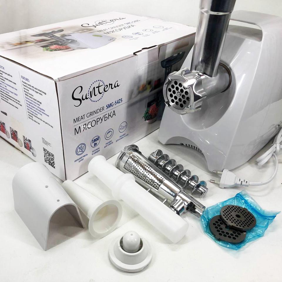 Мясорубка Suntera 1800 Вт Белый (267175) - фото 4 Мясорубка Suntera 1800 Вт Белый (267175) - фото 4