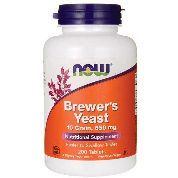 Пивні дріжджі NOW Foods Brewer's Yeast 200 Tabs