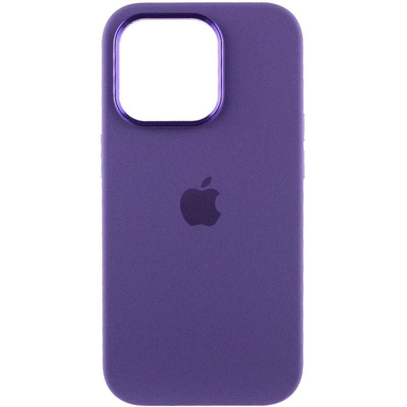 Протиударний чохол Silicone Case Metal Buttons (AA) для Apple iPhone 13 Pro (6.1") Фіолетовий / Iris - фото 2