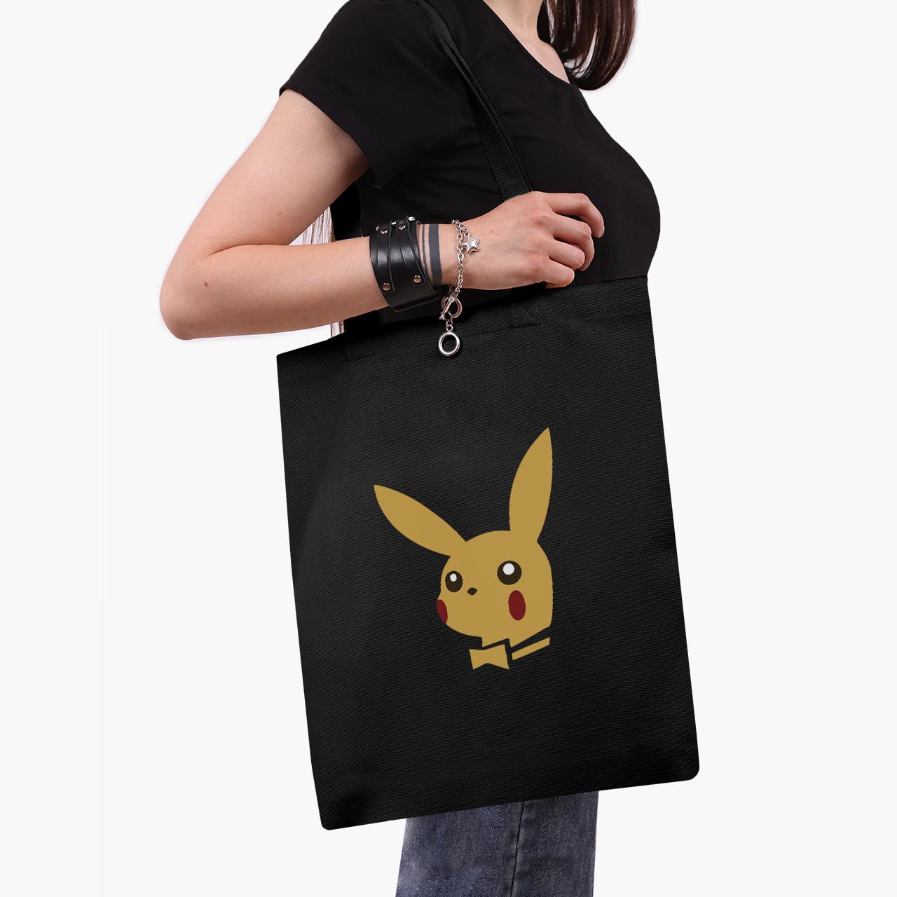 Эко сумка шоппер на молнии Pikachu 41x35 см (9227-2076-BKZ)