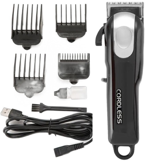 Машинка для стрижки акумуляторна Gemei GM-805 бездротова 4 насадки (ML-04523) Машинка для стрижки акумуляторна Gemei GM-805 бездротова 4 насадки (ML-04523)