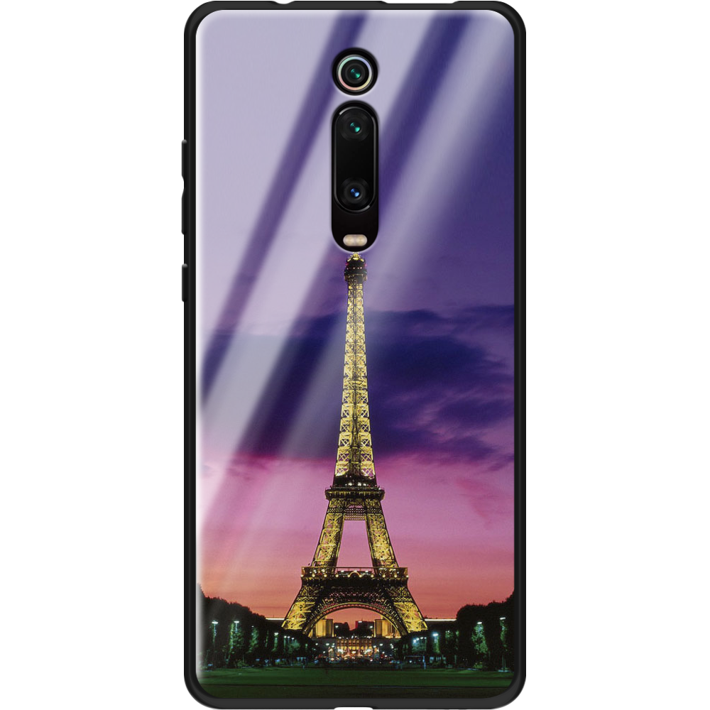 Чехол BoxFace Xiaomi Mi 9T / Mi 9T Pro Полночь в Париже Черный силикон со стеклом (37376-up964-37743)