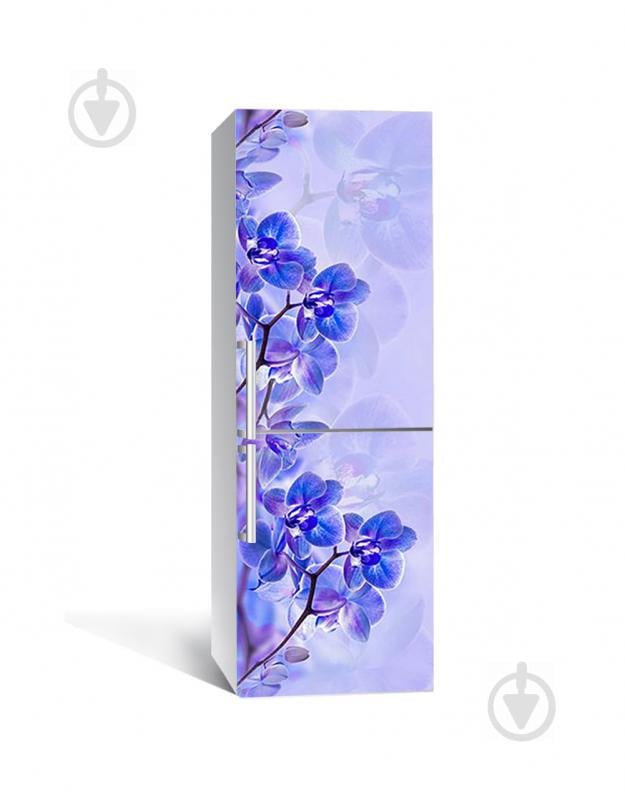 Наклейка на холодильник Zatarga «Орхидея электрик» 650х2000 мм виниловая 3Д наклейка декор на кухню Наклейка на холодильник Zatarga «Орхидея электрик» 650х2000 мм виниловая 3Д наклейка декор на кухню