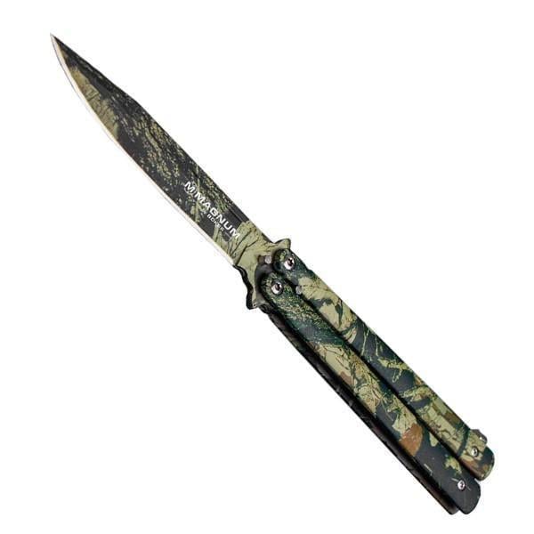 Туристичний ніж мисливський Boker Magnum Balisong Camo (06EX403)