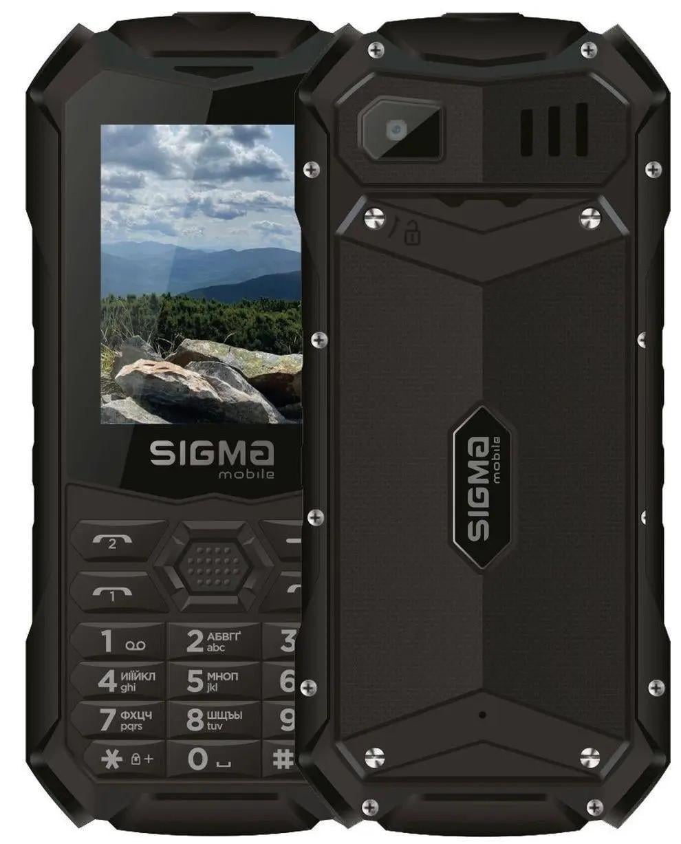 Кнопковий телефон захищений Sigma mobile X-treme PV68 Чорний (2611896646)
