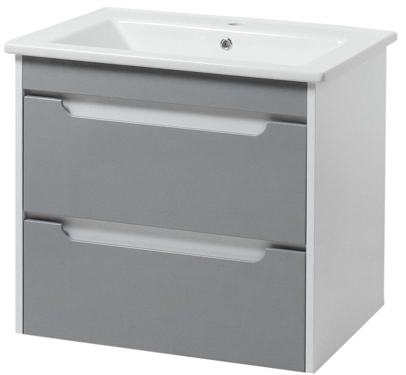 Тумба ЮВВИС Valencia ТП-2 Д 70 см с умывальником Vesta Grey (14770200)