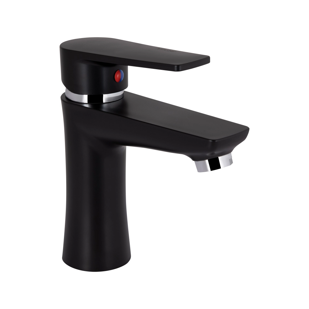 Змішувач для раковини низький Brinex 35W 001 k35 Black (510977#)