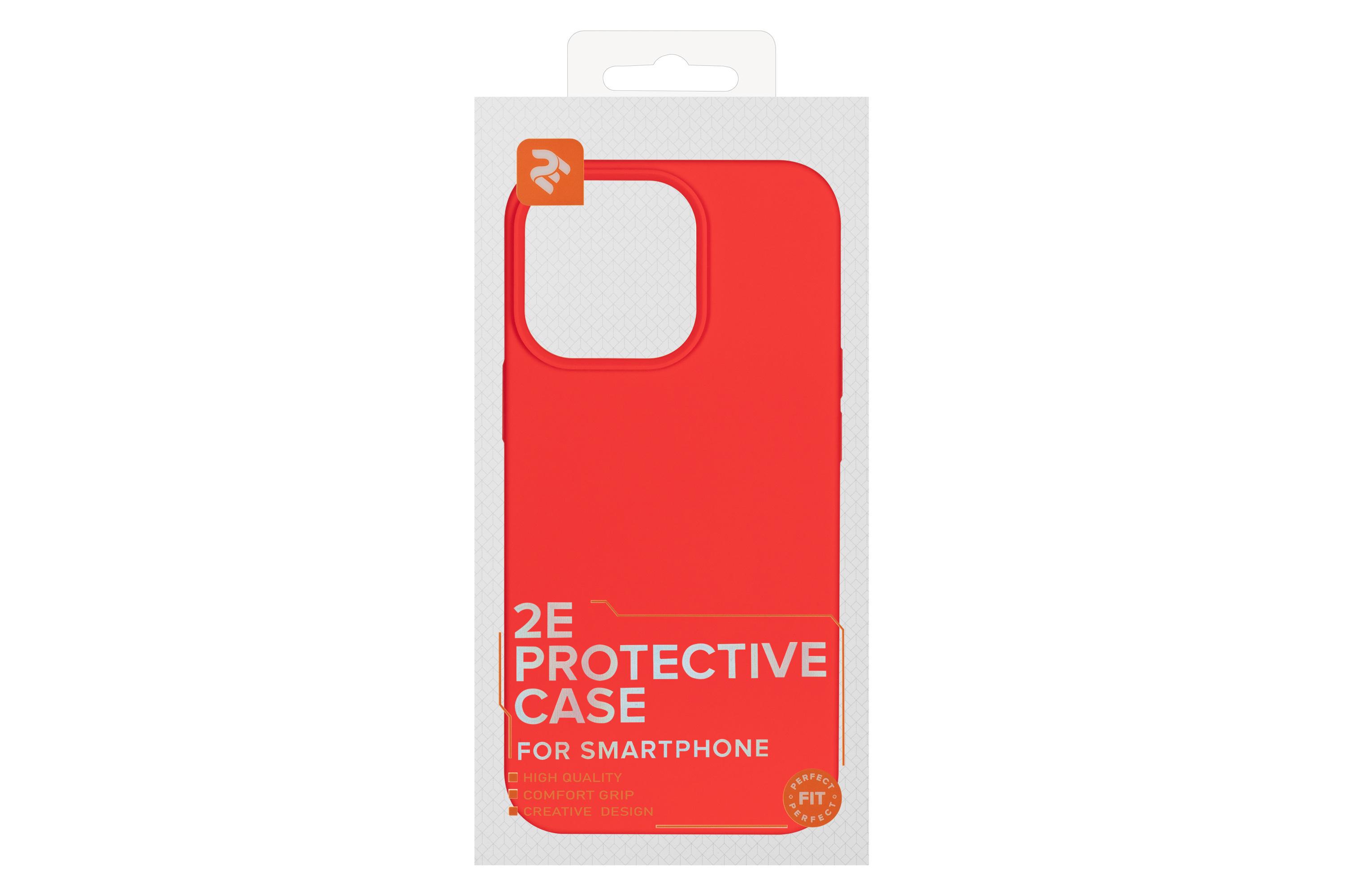 Чохол 2E Basic для Apple iPhone 13 Pro, Liquid Silicone, Red (ERC-2E-IPH-13PR-OCLS-RD) - фото 2