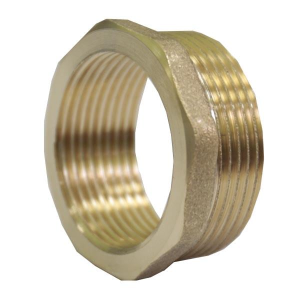 Редукція посилена латунь 1 1/4"х1/2" (115686) - фото 1 Редукція посилена латунь 1 1/4"х1/2" (115686) - фото 1