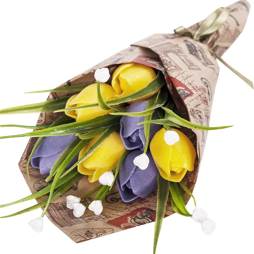 Букет из мыла Bila Lileya Желтые тюльпаны (00532)