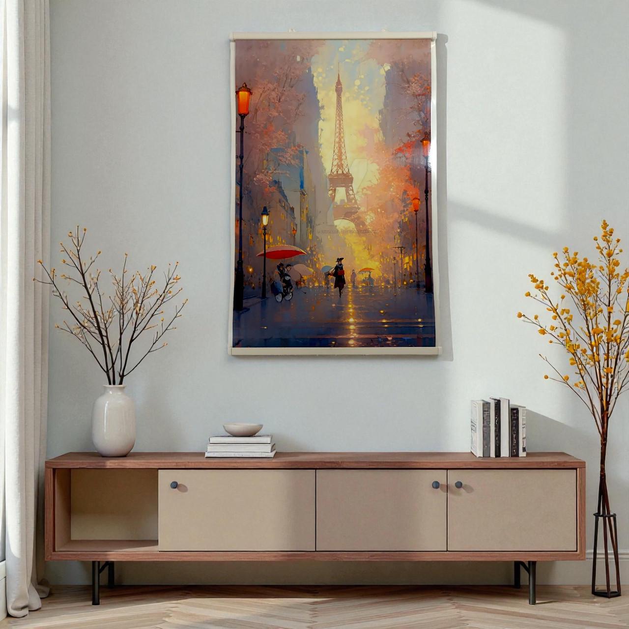 Инфракрасный обогреватель Картина пленочный настенный Париж 450 Вт 100х63 см