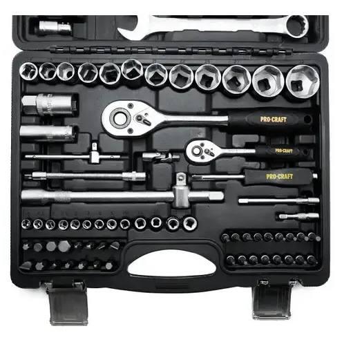 Набор ручного инструмента Procraft WS-82 с ключами и торцевыми головками 82 предмета - фото 4 Набор ручного инструмента Procraft WS-82 с ключами и торцевыми головками 82 предмета - фото 4