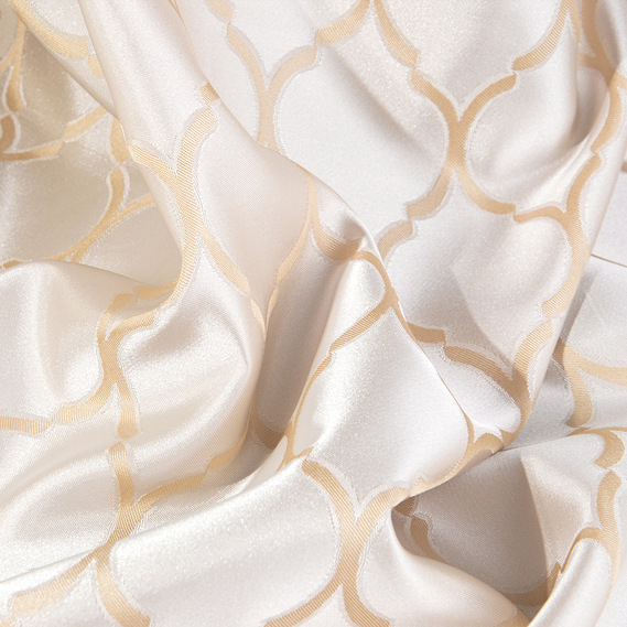 Тканина портьєрна жакардова IDEIA Терра V-2 3,0 м Крем/Золотий (2200004091143)