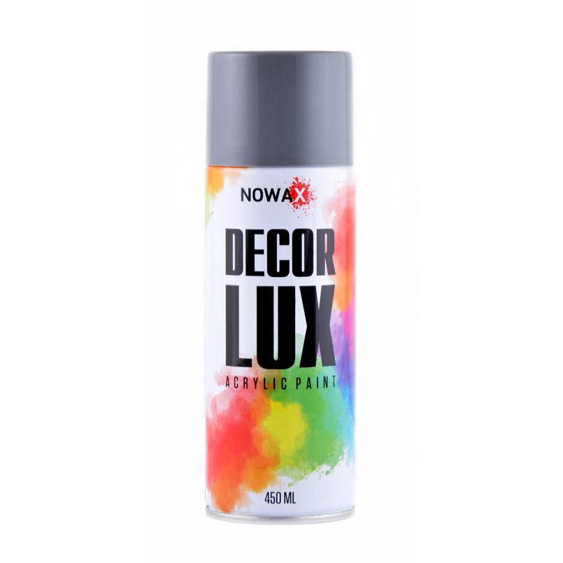 Фарба акрилова NOWAX Decor Lux глянсова 450мл Світло сірий (7001)