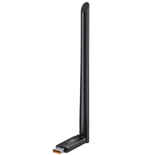 Адаптер с внешней антенной для компьютера BASEUS Usb wifi 650Mbps 5 ГГц FastJoy Series WiFi Adapter Cluster Black - фото 5