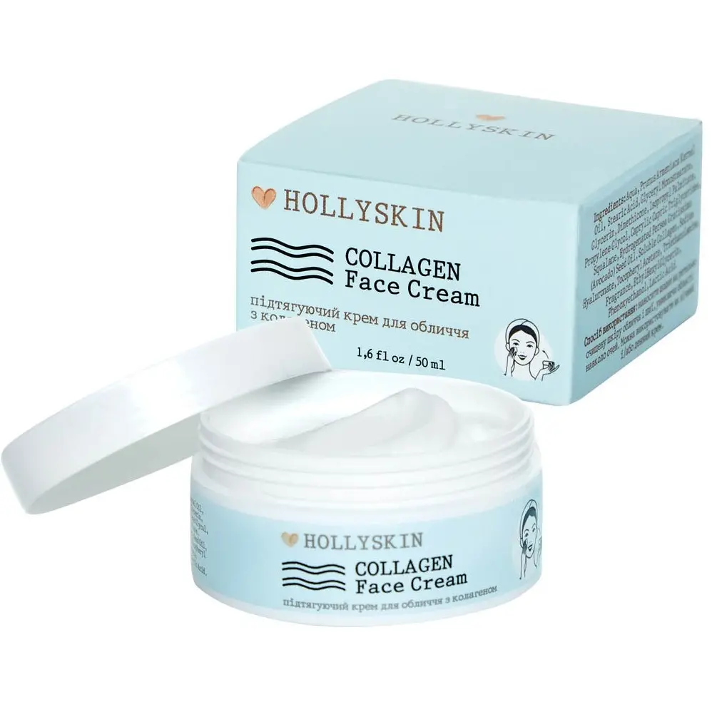 Крем ліфтинг для обличчя HOLLYSKIN Collagen Face Cream з колагеном 50 мл (14331078)