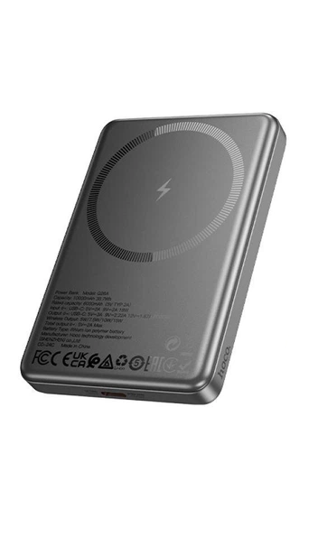 Повербанк Hoco Q26A 10000mAh PD/QC 20W USB-C 3в1 MagSafe black