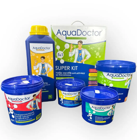 Набір хімії для басейну AquaDoctor Super Kit 5в1