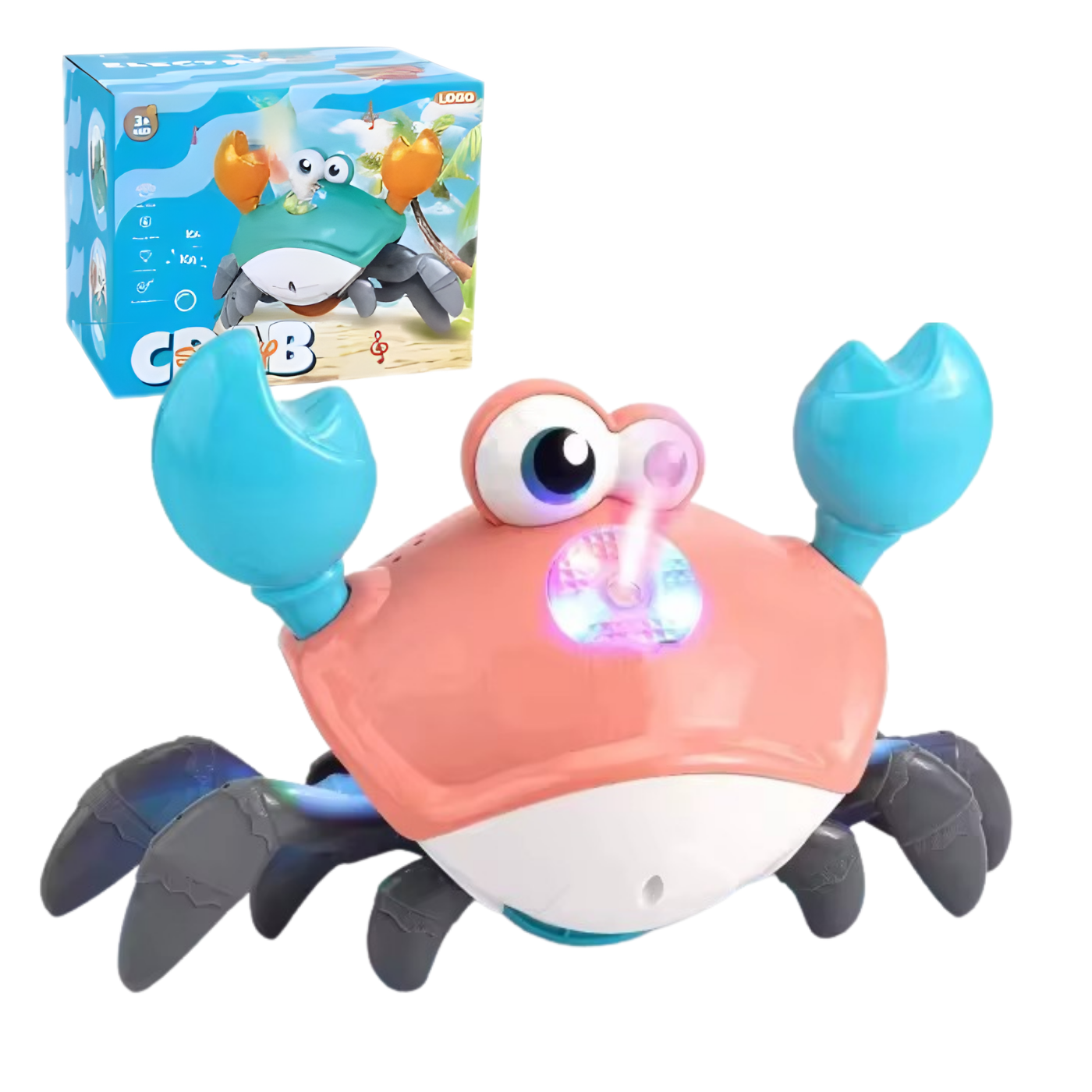 Игрушка интерактивная Танцевальный Краб с эффектом распыления/подсветкой и музыкой/бегущий Розовый (33252561) Игрушка интерактивная Танцевальный Краб с эффектом распыления/подсветкой и музыкой/бегущий Розовый (33252561)