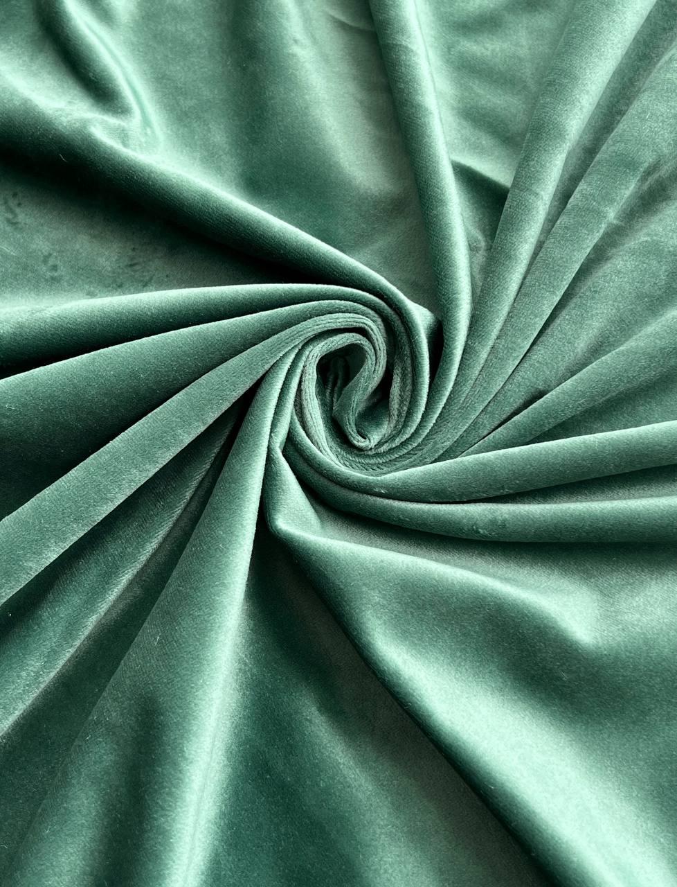 Штора велюрова на тасьмі 6 см 250х270 см Пляшковий (SB-01-23N94Т43)