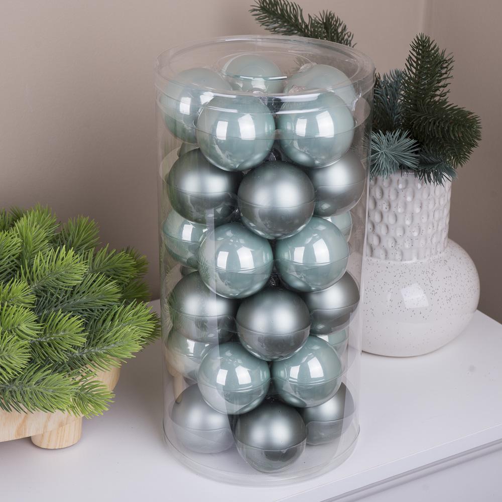 Шары елочные из стекла 5,7 см 30 шт. Green 2 (3398-1)