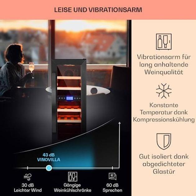 Винный холодильник встроенный KLARSTEIN Vinovilla 17 (10034154) - фото 4 Винный холодильник встроенный KLARSTEIN Vinovilla 17 (10034154) - фото 4