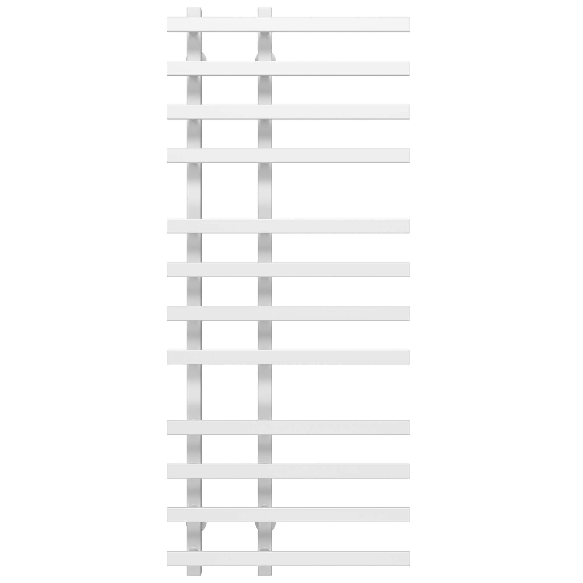 Полотенцесушитель водяной Deffi Atena П12 нижнее подключение нержавеющая сталь 150х1200 мм Белый (A.AT.120.15.12.WA)