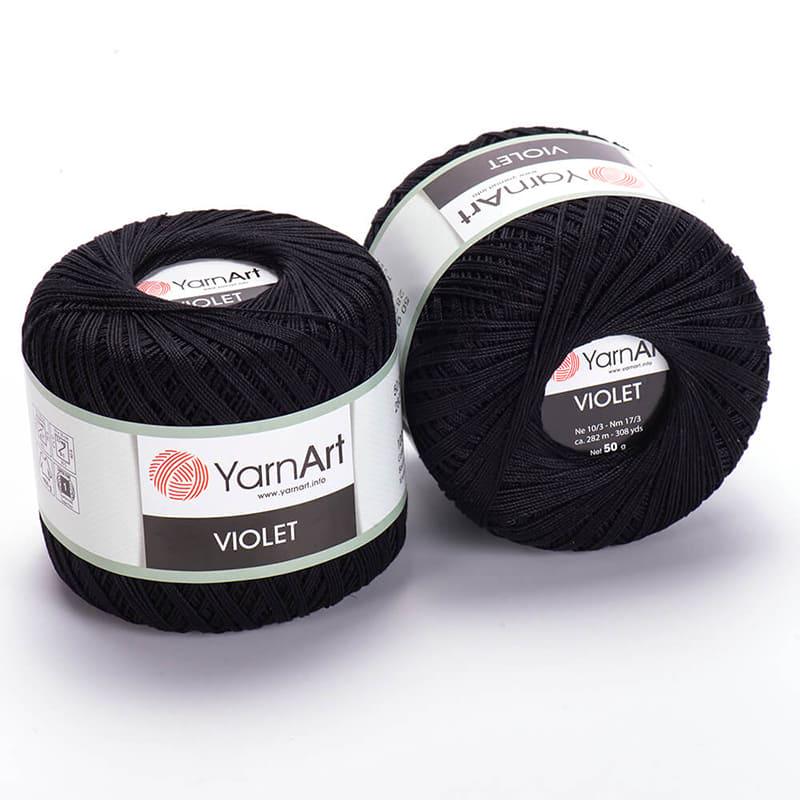 Пряжа YarnArt Violet 999 Черный