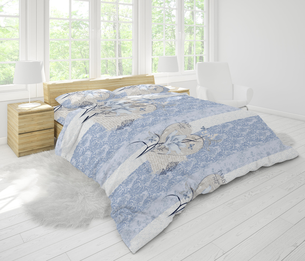 Тканина для постільної білизни Абстракція бязь/Gold 2,2 м