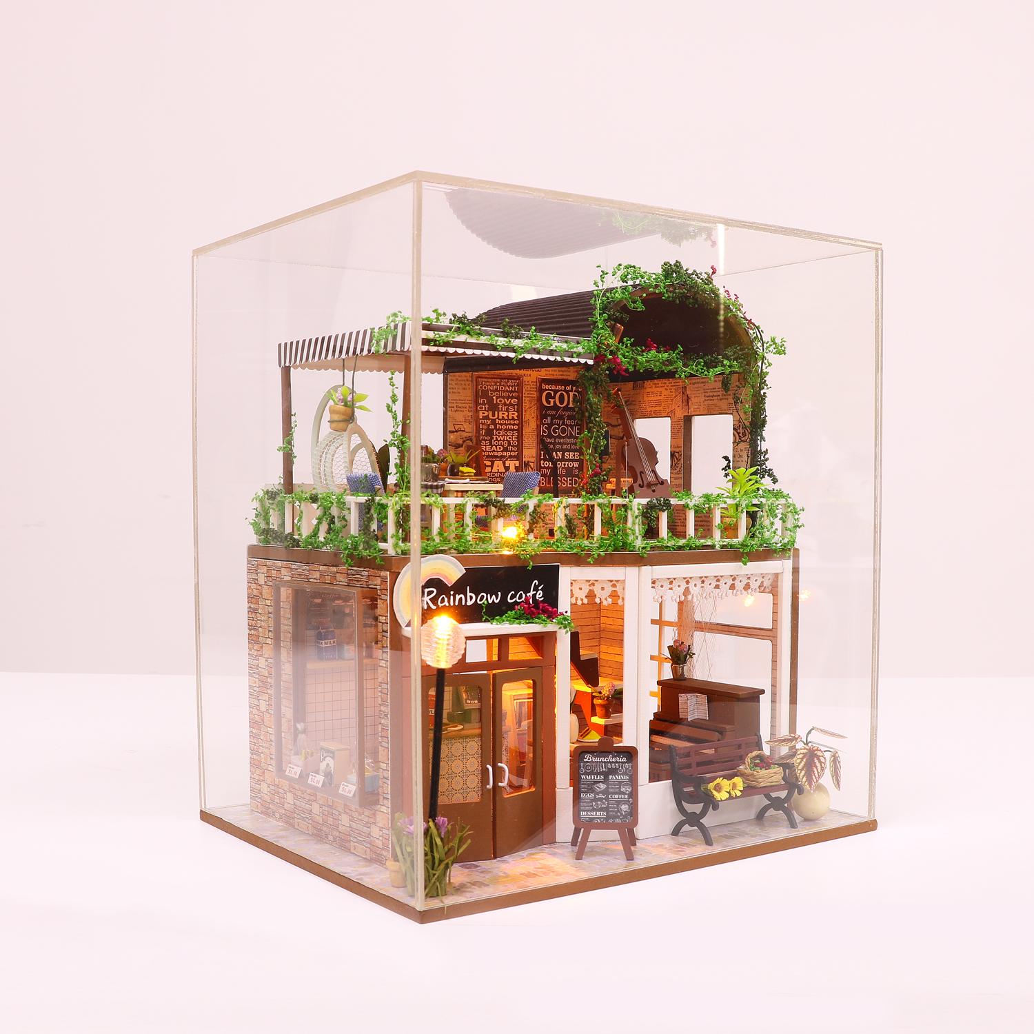 3D Румбокс CuteBee DIY DollHouse Радужное кафе (M92) - фото 3