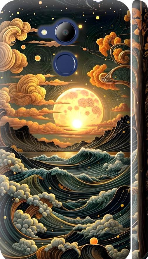 Чехол на Huawei Honor 6C Pro Арт волны (6332m-1358-42517)