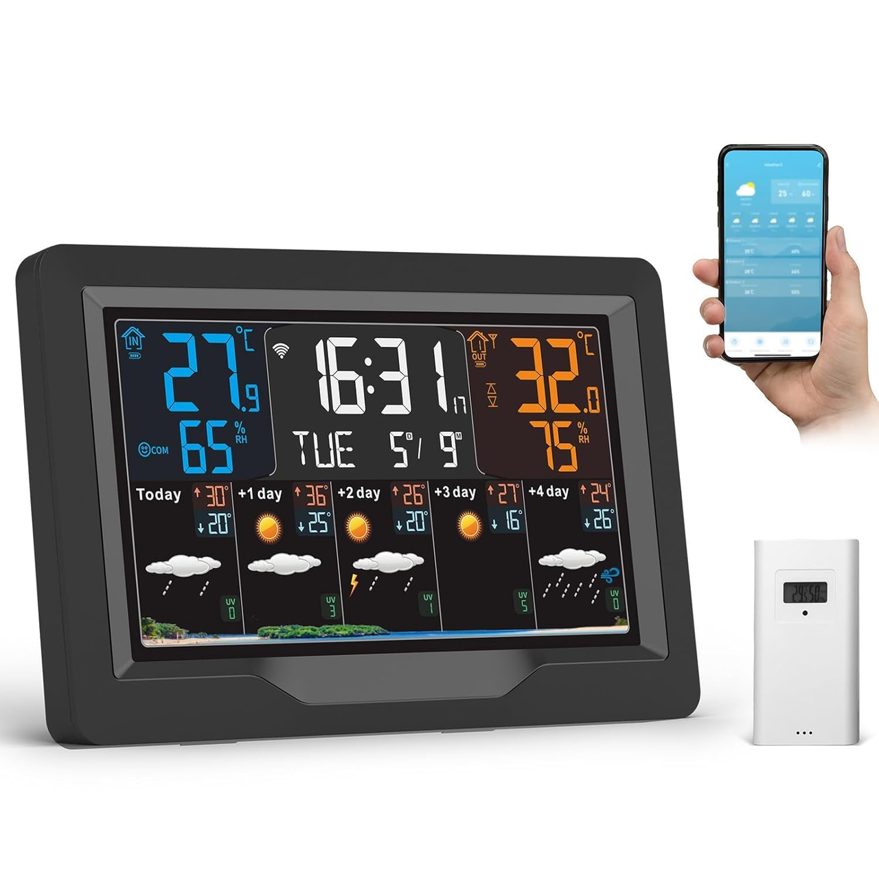 Метеостанция Jely Premium Черный (3025314664)