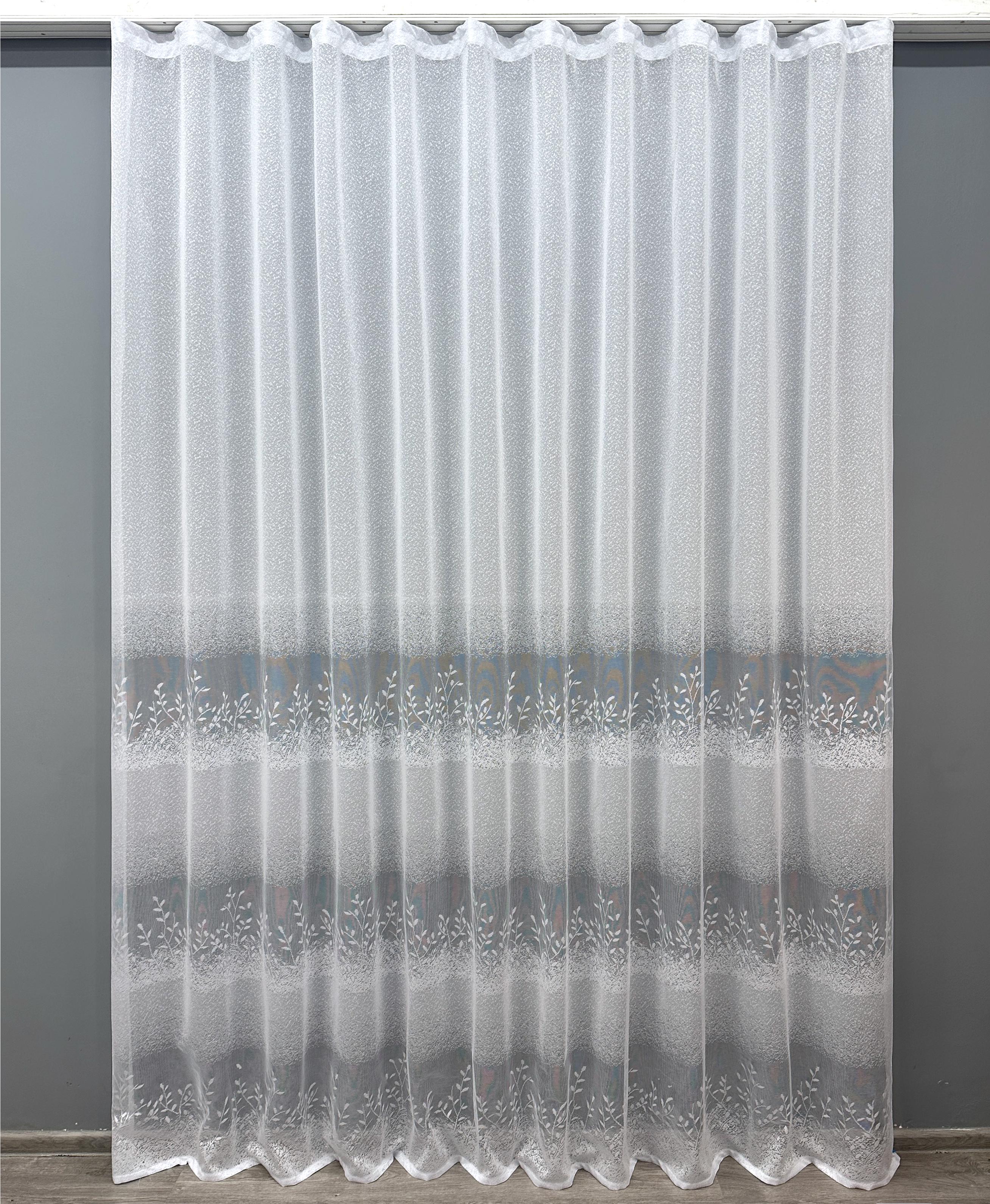 Тюль VR-Textil 647т Премиум жаккард 300х270 см Белый (42-0232) Тюль VR-Textil 647т Премиум жаккард 300х270 см Белый (42-0232)