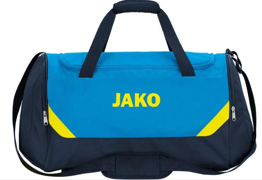 Сумка спортивная JAKO Iconic 43 л 55х27х29 см Синий/Голубой/Желтый (6936116101630)