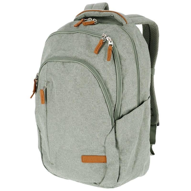 Городской рюкзак Travelite Basics Allround Melange Khaki для ноутбука 15,6" 22 л (TL096508-86)