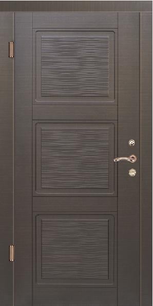 Накладка МДФ на металлические двери с влагостойким покрытием 10 мм Венге горизонт