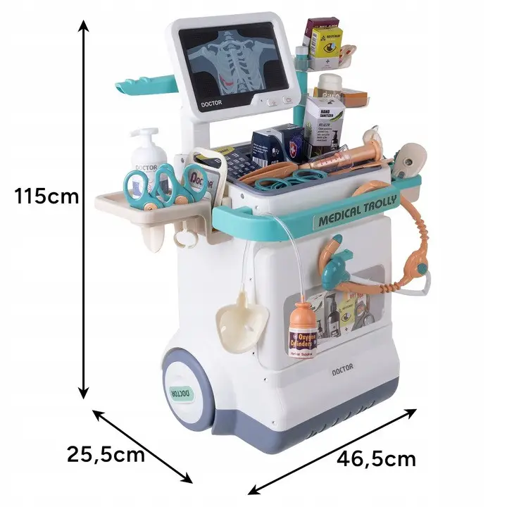 Набір доктора Iso Trade 26544 візок XXL ЕКГ 26 пр. (26544) - фото 6