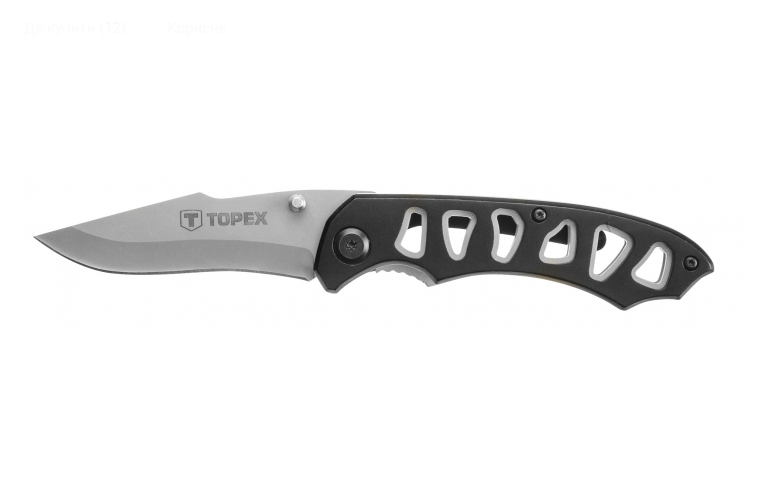 Ніж туристичний складаний з блокуванням Topex 98Z107 76/236 мм (566265)