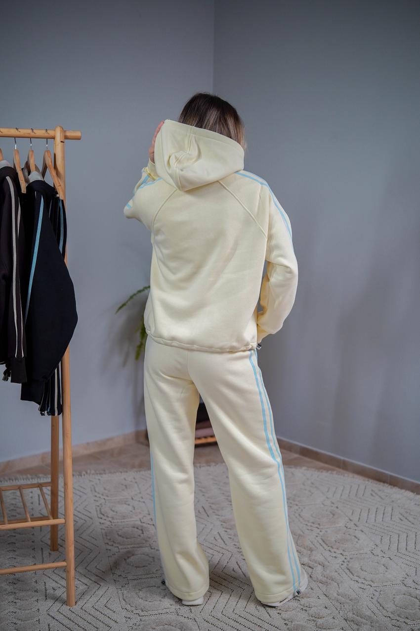 Костюм женский М208.4 на замке с начесом XL Светлый лимон (1027-1-63) - фото 2