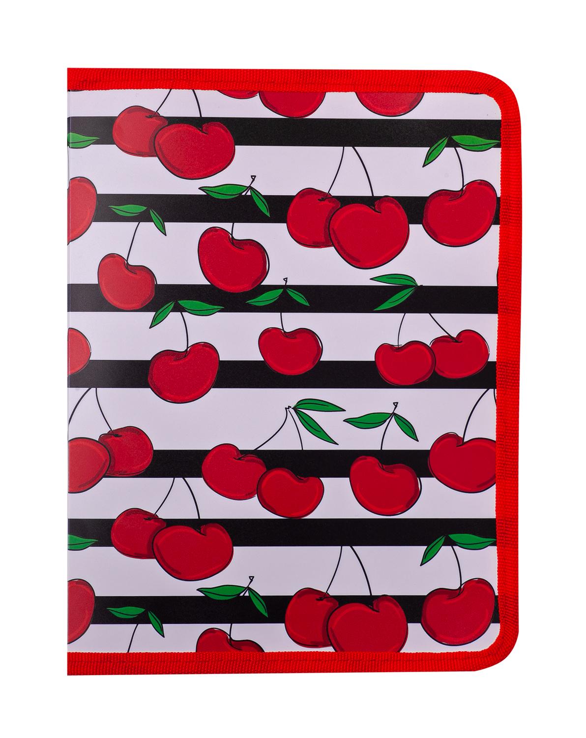 Папка Buromax Cherry Arabeski на молнии В5 Красный (BM.3961-05)