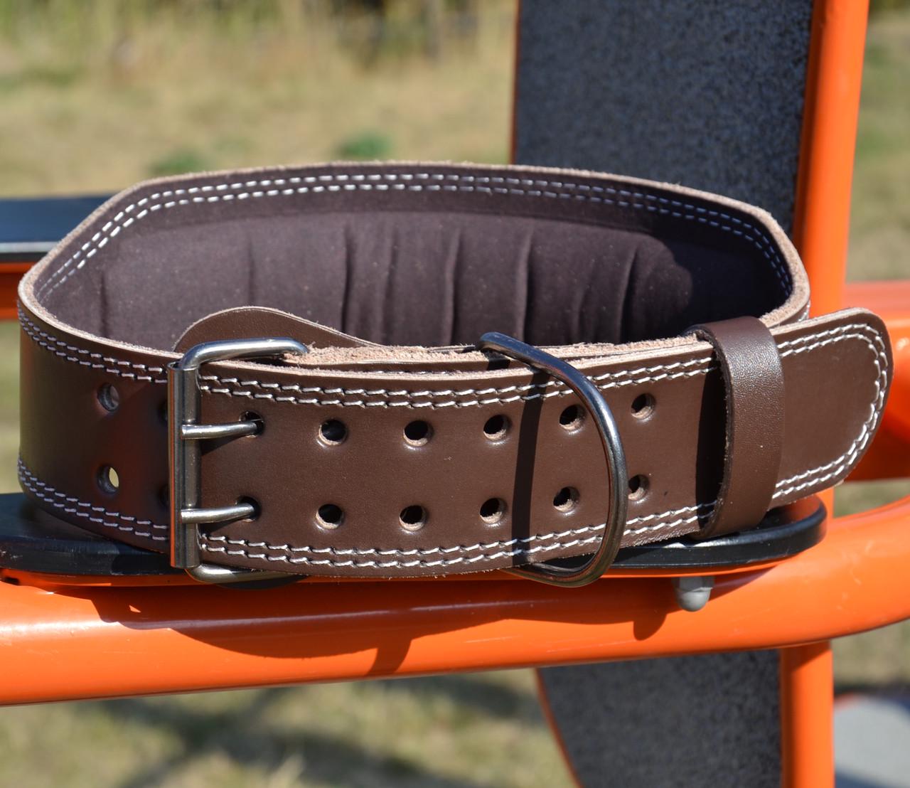 Пояс для важкої атлетики MadMax MFB-246 Full leather шкіряний L Chocolate Brown (58-68-MFB-246_L) - фото 5