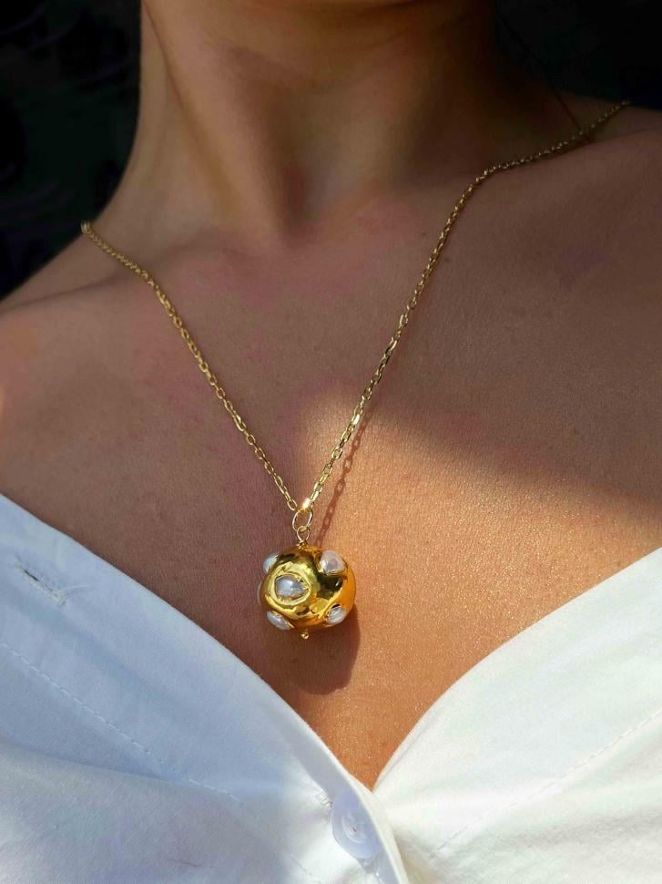 Ланцюжок з кулоном кулька (5515)