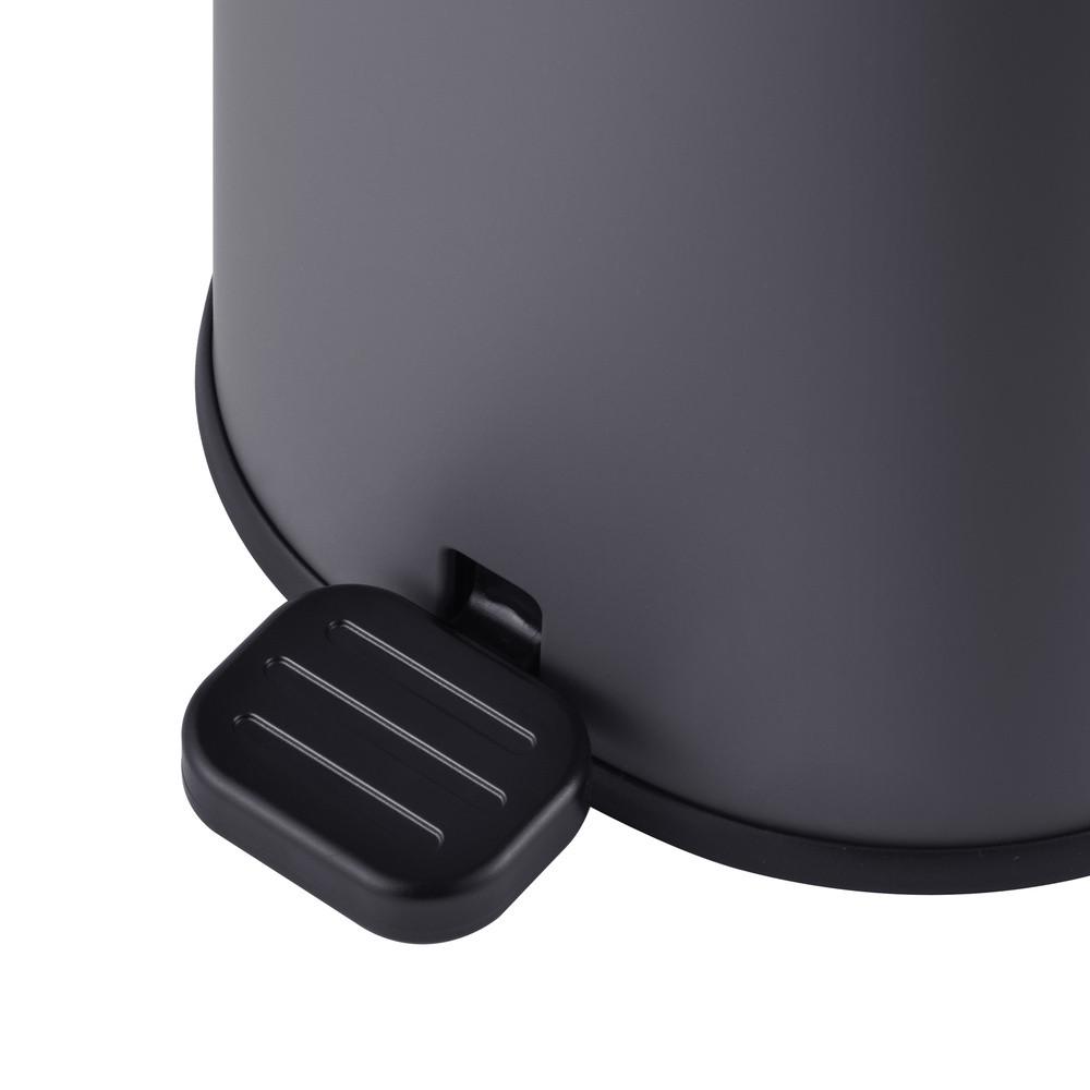 Мусорное ведро с плавным закрытием MIXXUS Premium Olivary-TC0105 овальное 5 л Графит (MI7063) - фото 8