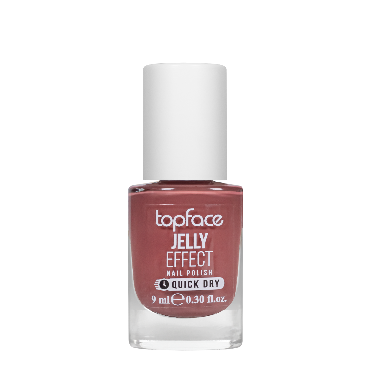 Лак для нігтів topface Jelly Effect Nail Polish швидковисихаючий PT110 78 Сіро-червоний (13349967)