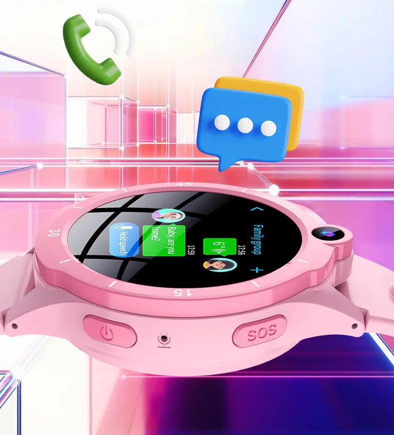 Годинник дитячий смарт з GPS та сім картою Lemfo Y87 4G відеодзвінок SOS WiFi з прослушкою Чорний - фото 13