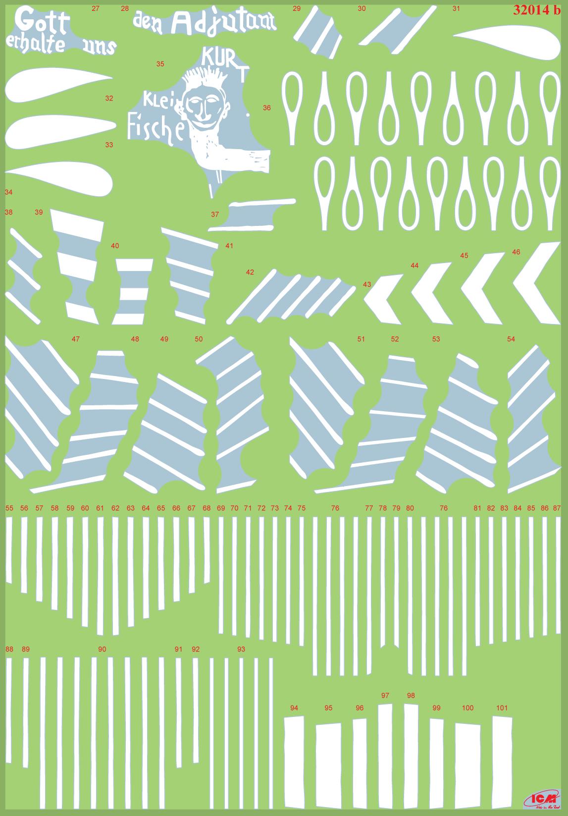 Сборная модель ICM Hs 123A-1 немецкий штурмовик 2 СВ (32014) - фото 5 Сборная модель ICM Hs 123A-1 немецкий штурмовик 2 СВ (32014) - фото 5